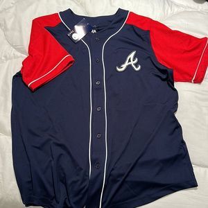 NWT Majestic Atlanta Braves Jersey- XL